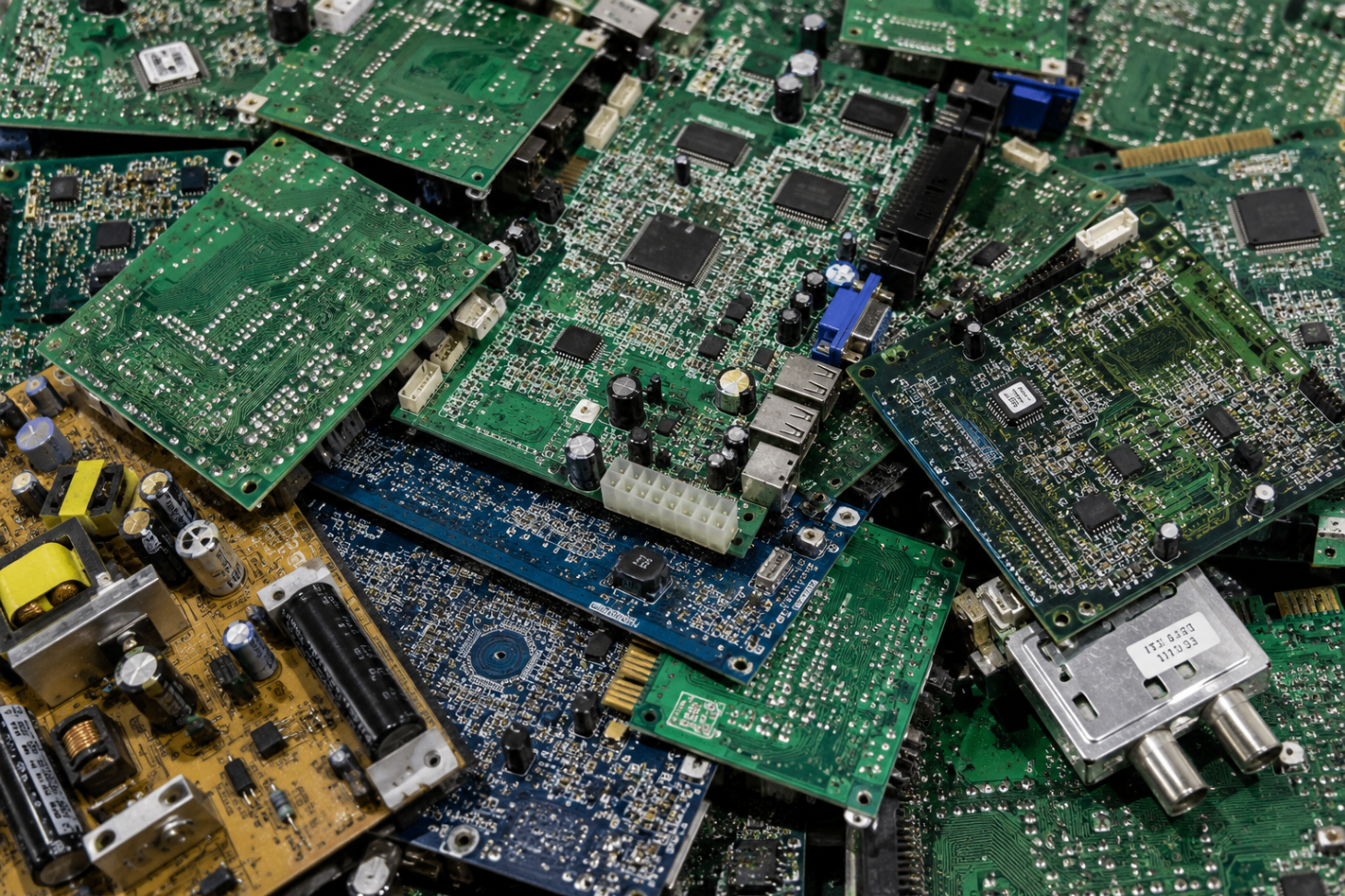 Placas eletrônicas para reciclagem